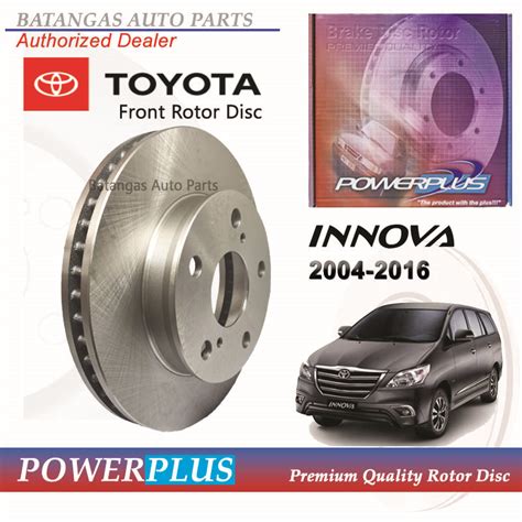 power plus rotor disc made in|POWERPLUS ROTOR DISC PLATE for TOYOTA INNOVA 2004 .